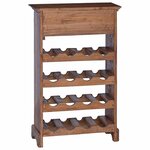 vidaXL Étagère à vin Bois de Mahogany Massif