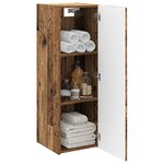 vidaXL Cabinet de Salle de Bain Mural Bois ancien 33 x 34 5 x 100 cm