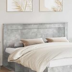vidaXL Tête de lit Gris béton 180 cm Bois d'ingénierie