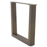 vidaXL Pieds de table basse en forme de V  2 pièces  acier naturel  50 x (42-43 3) cm