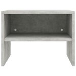 vidaXL Tables de chevet 2 Pièces Gris béton 40x30x30 cm Bois ingénierie