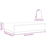 vidaXL Housse pour mobilier d'extérieur Noir 350 x 260 x 90 cm 420D