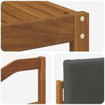 vidaXL Ensemble de canapés d'extérieur 6 pc Naturel et Anthracite