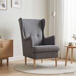 vidaXL Fauteuil Gris clair ARES