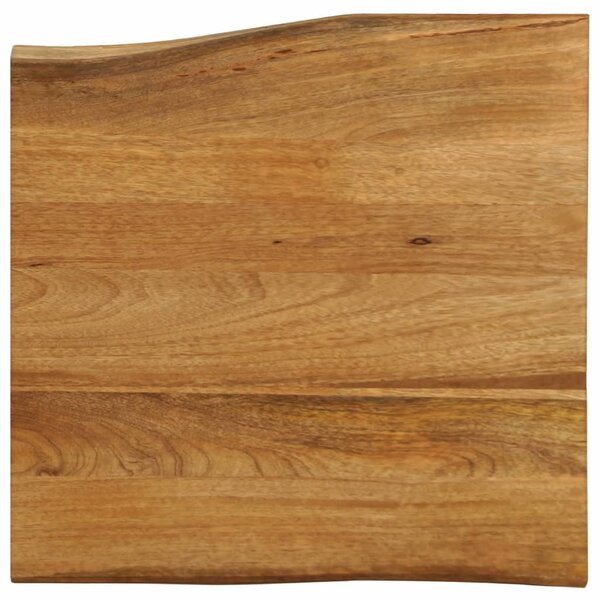 vidaXL Dessus de table 60x60x3 8 cm bord vivant bois massif manguier