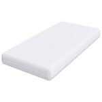 vidaXL Matelas avec Couche de Coco Blanc 90 x 190 cm Ressort ensaché