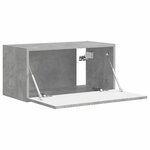 vidaXL Meuble TV mural Béton 60 x 31 x 29.5 cm Bois d'ingénierie