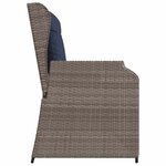 vidaXL Banc de jardin Gris polyrotin