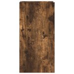vidaXL Support de Plante Chêne fumé 30 x 30 x 60 cm Bois d'ingénierie