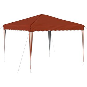 vidaXL Tente de fête pop-up 288 x 288 x 245 cm Terre cuite