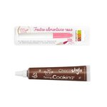 Feutre alimentaire rose + Stylo chocolat