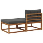 vidaXL Unité de canapé sectionnel avec coussin 2 Pièce Naturel