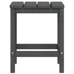 vidaXL Table de jardin Adirondack Anthracite 38x38x46 cm PEHD