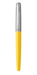 PARKER Jotter Originals stylo roller, jaune, attributs Chromés, Recharge noire pointe fine, sous blister