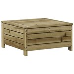 vidaXL Salon de jardin 7 Pièces bois de pin imprégné