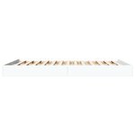 vidaXL Cadre de lit sans matelas blanc 160x200 cm bois d'ingénierie