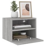 vidaXL Meubles TV muraux 2Pièces sonoma gris 40x30x30cm bois d'ingénierie