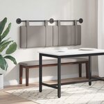 vidaXL Tête de lit suspendue Taupe Tissu