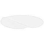 vidaXL Protecteur de table transparent Ø 100 cm 1 6 mm PVC