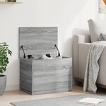 vidaXL Boîte de rangement sonoma gris 60x42x46 cm bois d'ingénierie