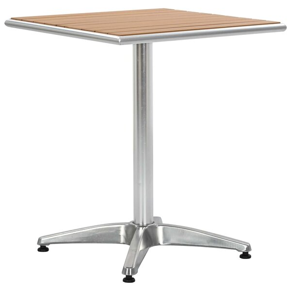 vidaXL table Argenté Aluminium et Plastique