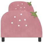 vidaXL Cadre de lit pour enfants avec tête de lit Rose 80 x 160 cm