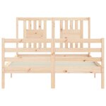 vidaXL Cadre de lit sans matelas bois massif