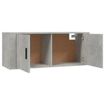 vidaXL Meubles TV muraux 3 Pièces gris béton 100x34 5x40 cm