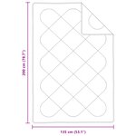 vidaXL Couettes & Duvets Blanc 135 x 200 cm Microfibre