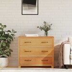 vidaXL Armoire avec tiroir avec stockage Marron Bois d'ingénierie