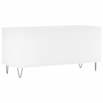 vidaXL Armoire à disques blanc 100x38x48 cm bois d'ingénierie