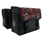 Willex Sacoches de vélo Fire 30 L Tarpaulin rouge et noir