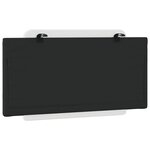 vidaXL Coussin de tête de lit Zadar noir et blanc 100 cm similicuir