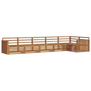 vidaXL Ensemble de canapés d'extérieur 6 Pièces Naturel