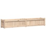 vidaXL Jardinières 2 Pièces bois de pin massif