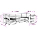 vidaXL Ensemble de canapés d'extérieur 6 pc Naturel