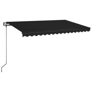 vidaXL Auvent rétractable automatique 450x350 cm Anthracite