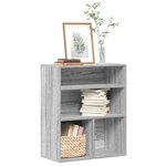 vidaXL Bibliothèque sonoma gris 60x30x71 5 cm bois d'ingénierie