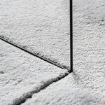 vidaXL Tapis HUARTE à poils courts doux et lavable gris Ø 80 cm