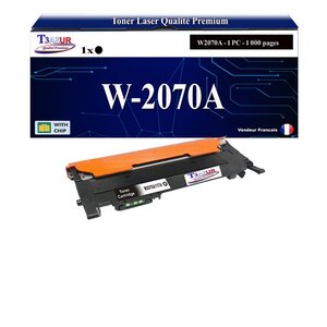 T3AZUR -Toner compatible avec HP W2070A (117A) pour HP Color Laser 150a 150nw 178nw 178nwg 179fnw 179fwg - Noir