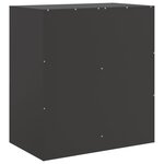 vidaXL Buffet noir 67x39x73 cm acier