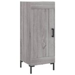vidaXL Buffet haut Sonoma gris 34 5x34x180 cm Bois d'ingénierie