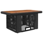 vidaXL Ensemble de salle à manger pour jardin 3 Pièces Noir et Crème