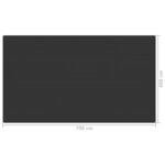 vidaXL Tapis de tente 400x700 cm Anthracite