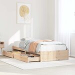 vidaXL Cadre de lit sans matelas 90x190 cm bois de pin massif