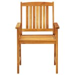 vidaXL Ensemble de salle à manger pour jardin 3 Pièces Marron