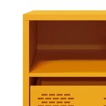 vidaXL Meuble TV jaune moutarde 101 5x39x43 5 cm acier laminé à froid