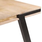 vidaXL Table de salle à manger 180x90x76 cm Bois de manguier massif