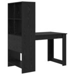 vidaXL Bureau Chêne noir 122 x 67 x 145 cm Bois d'ingénierie