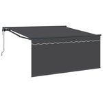vidaXL Auvent Rétractable Anthracite Gris 350 x 250 cm
